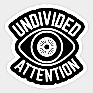 The Office – Undivided Attention White Sticker